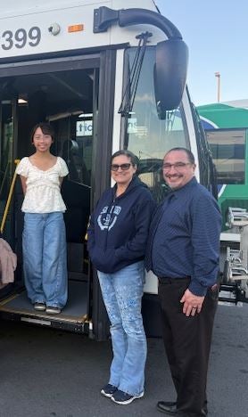 Miss Aujero, Asst. Principal Correa and Teacher Ms. Butler