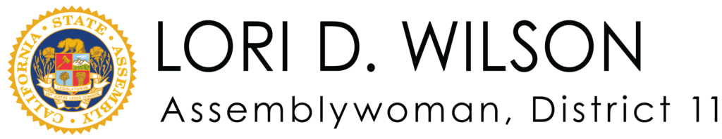 Assemblywomen Lori D Wilson's logo. State crest with her name