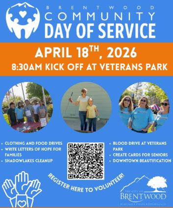 Flier for Brentwood Community Day of Service