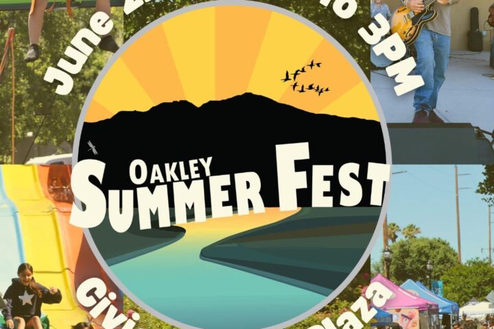 Pictures depicting fun had by people at a summer festival in downtown Oakley