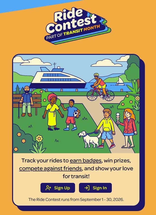 Ride Along contest flier